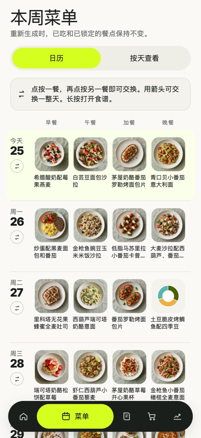 菜单自动生成